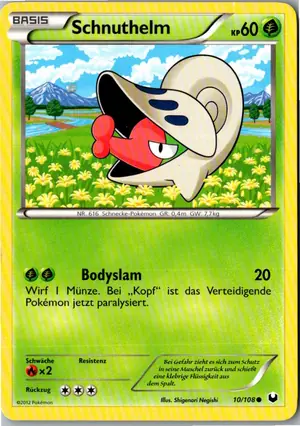 Pokémon-Karte Schnuthelm 10/108 Erforscher der Finsternis