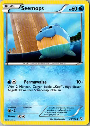 Pokémon-Karte Seemops 29/124 Hoheit der Drachen