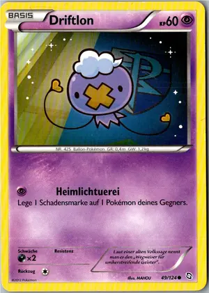 Pokémon-Karte Driftlon 49/124 Hoheit der Drachen
