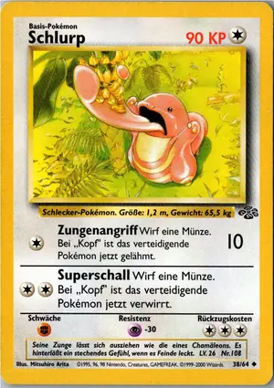 Pokémon-Karte Schlurp 38/64 Dschungel