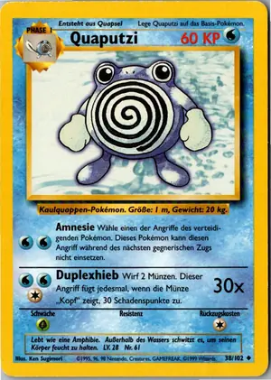 Pokémon-Karte Quaputzi 38/102 Grundset