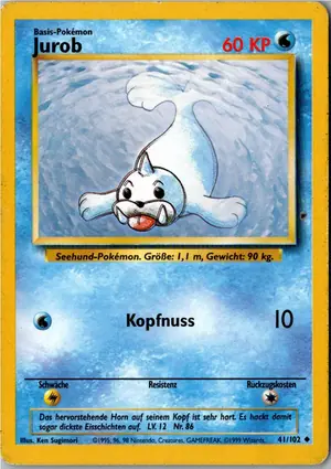 Pokémon-Karte Jurob 41/102 Grundset