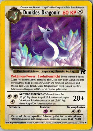 Pokémon-Karte Dunkles Dragonir 33/82 Team Rocket