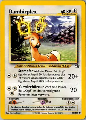 Pokémon-Karte Damhirplex 76/111 Neo Genesis