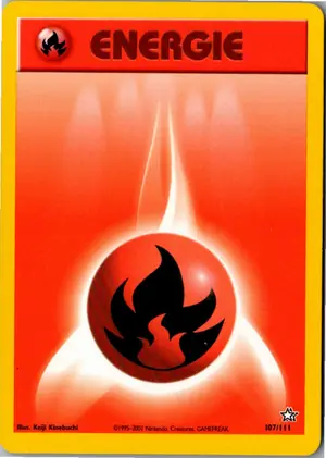 Pokémon-Karte Feuer Energie 107/111 Neo Genesis