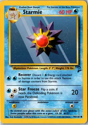 Pokémon-Karte Starmie 94/130 Base Set 2