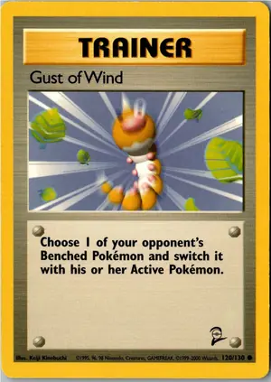 Pokémon-Karte Gust of Wind 120/130 Base Set 2