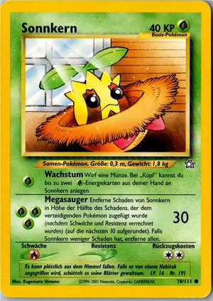 Pokémon-Karte Sonnkern 78/111 Neo Genesis
