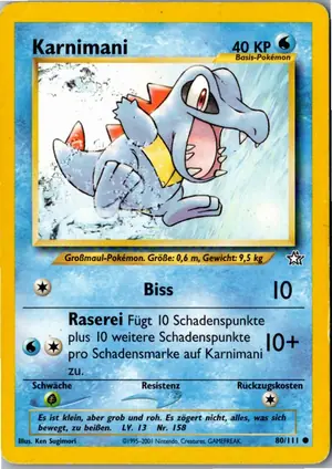 Pokémon-Karte Karnimani 80/111 Neo Genesis