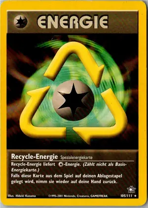 Pokémon-Karte Recycle-Energie 105/111 Neo Genesis