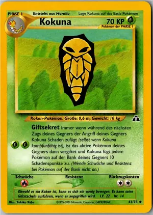 Pokémon-Karte Kokuna 41/75 Neo Entdeckung