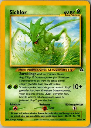 Pokémon-Karte Sichlor 46/75 Neo Entdeckung