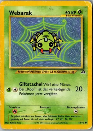 Pokémon-Karte Webarak 64/75 Neo Entdeckung