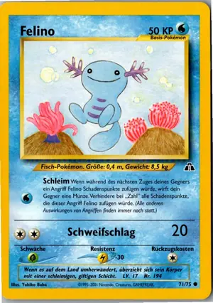 Pokémon-Karte Felino 71/75 Neo Entdeckung