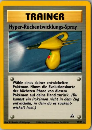 Pokémon-Karte Hyper-Rückentwicklungs-Spray 73/75 Neo Entdeckung