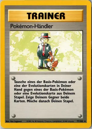 Pokémon-Karte Pokemon-Händler 77/102 Grundset