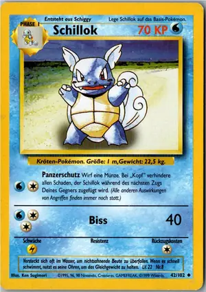 Pokémon-Karte Schillok 42/102 Grundset