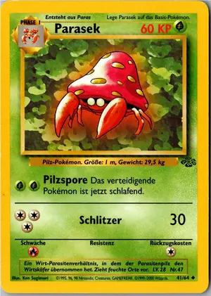 Pokémon-Karte Parasek 41/64 Dschungel