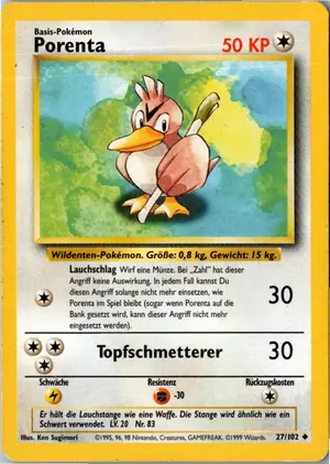 Porenta Exemplar 2,95 €