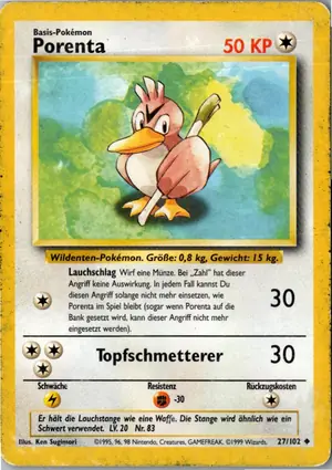 Porenta Exemplar 2,95 €