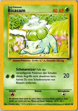 Bisasam Exemplar 3,25 €