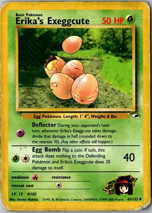 Pokémon-Karte Erika's Exeggcute 43/132 Gym Heroes
