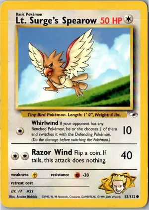Lt. Surge's Spearow Exemplar 4,95 €