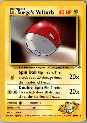 Lt. Surge's Voltorb Exemplar 4,95 €