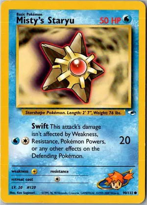 Pokémon-Karte Misty's Staryu 90/132 Gym Heroes