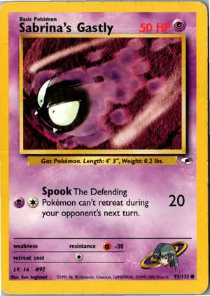 Pokémon-Karte Sabrina's Gastly 93/132 Gym Heroes