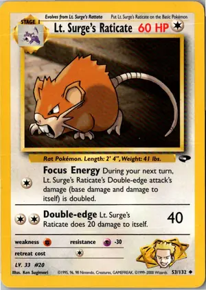 Lt. Surge's Raticate Exemplar 4,95 €