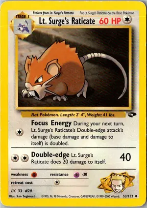 Lt. Surge's Raticate Exemplar 4,95 €