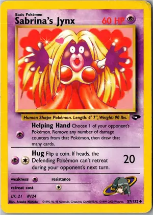 Pokémon-Karte Sabrina's Jynx 57/132 Gym Challenge