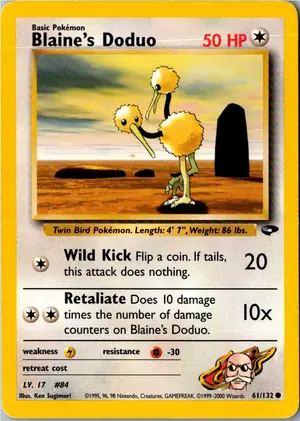 Pokémon-Karte Blaine's Doduo 61/132 Gym Challenge