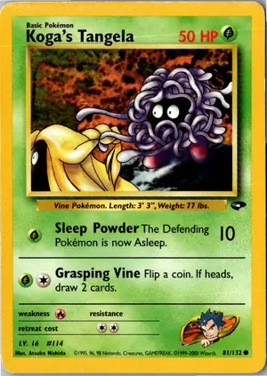 Pokémon-Karte Koga's Tangela 81/132 Gym Challenge