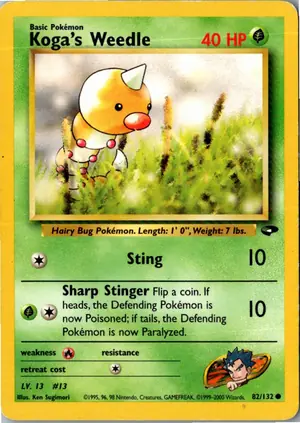 Koga's Weedle Exemplar 3,95 €