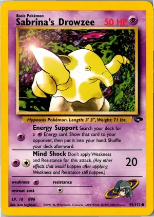 Pokémon-Karte Sabrina's Drowzee 95/132 Gym Challenge