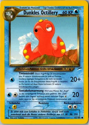Pokémon-Karte Dunkles Octillery 62/105 Neo Destiny