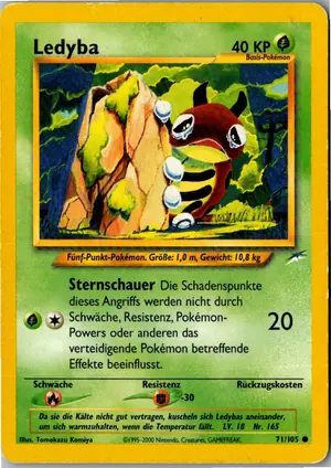 Pokémon-Karte Ledyba 71/105 Neo Destiny