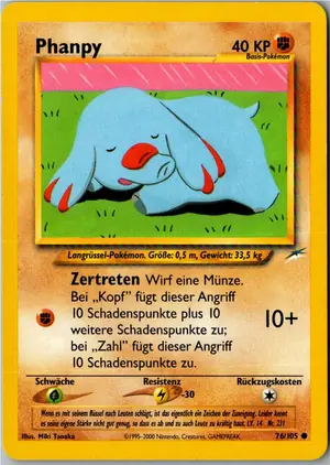 Pokémon-Karte Phanpy 76/105 Neo Destiny