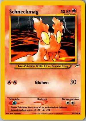 Pokémon-Karte Schneckmag 82/105 Neo Destiny