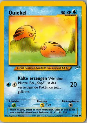 Pokémon-Karte Quiekel 84/105 Neo Destiny