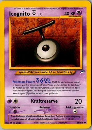 Pokémon-Karte Icognito T 88/105 Neo Destiny