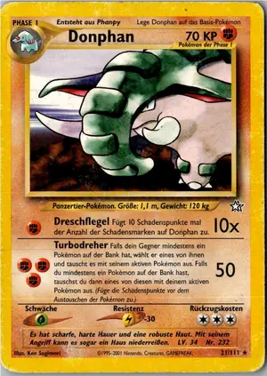Pokémon-Karte Donphan 21/111 Neo Genesis