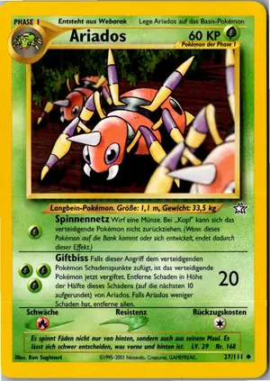 Pokémon-Karte Ariados 27/111 Neo Genesis