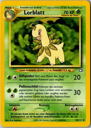 Pokémon-Karte Lorblatt 28/111 Neo Genesis