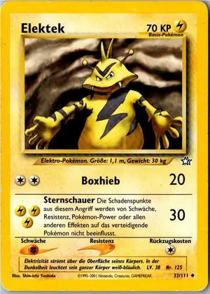Pokémon-Karte Elektek 33/111 Neo Genesis