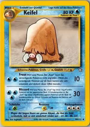 Pokémon-Karte Keifel 44/111 Neo Genesis