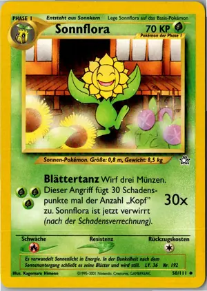 Pokémon-Karte Sonnflora 50/111 Neo Genesis
