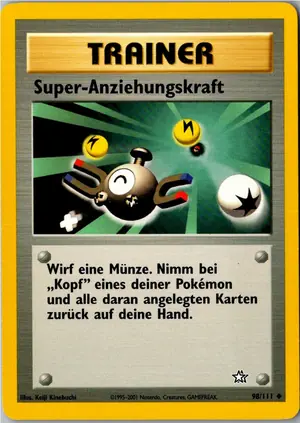 Pokémon-Karte Super-Anziehungskraft 98/111 Neo Genesis